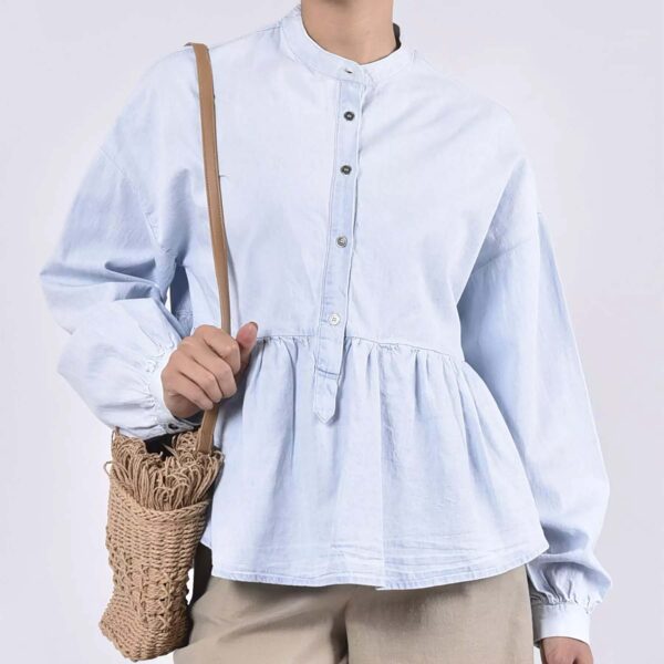 Price and Buy Long Sleeve Peplum Blouse for Women_690045ece9f85.jpeg Price and Buy Long Sleeve Peplum Blouse for Women