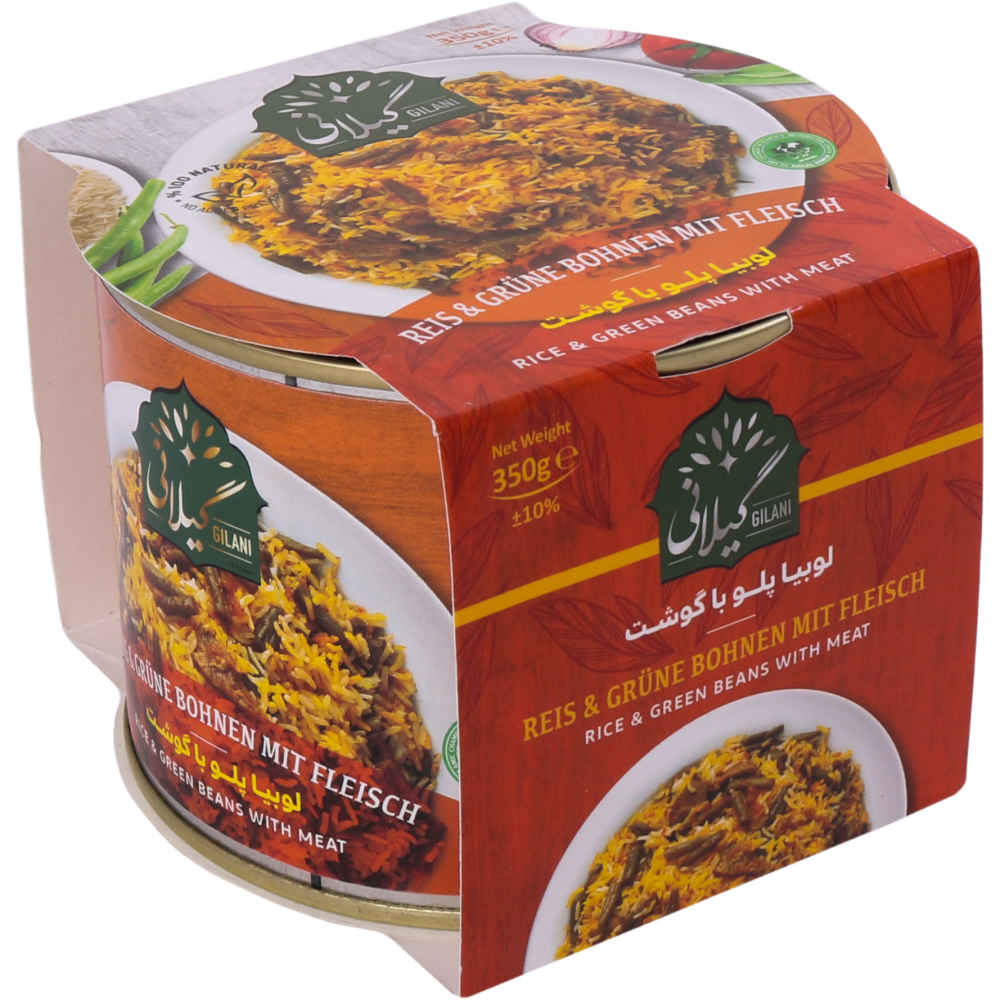 Price and Buy Loobia Polo – Persian Rice & Green Beans with Meat, Canned (Pack of 6)