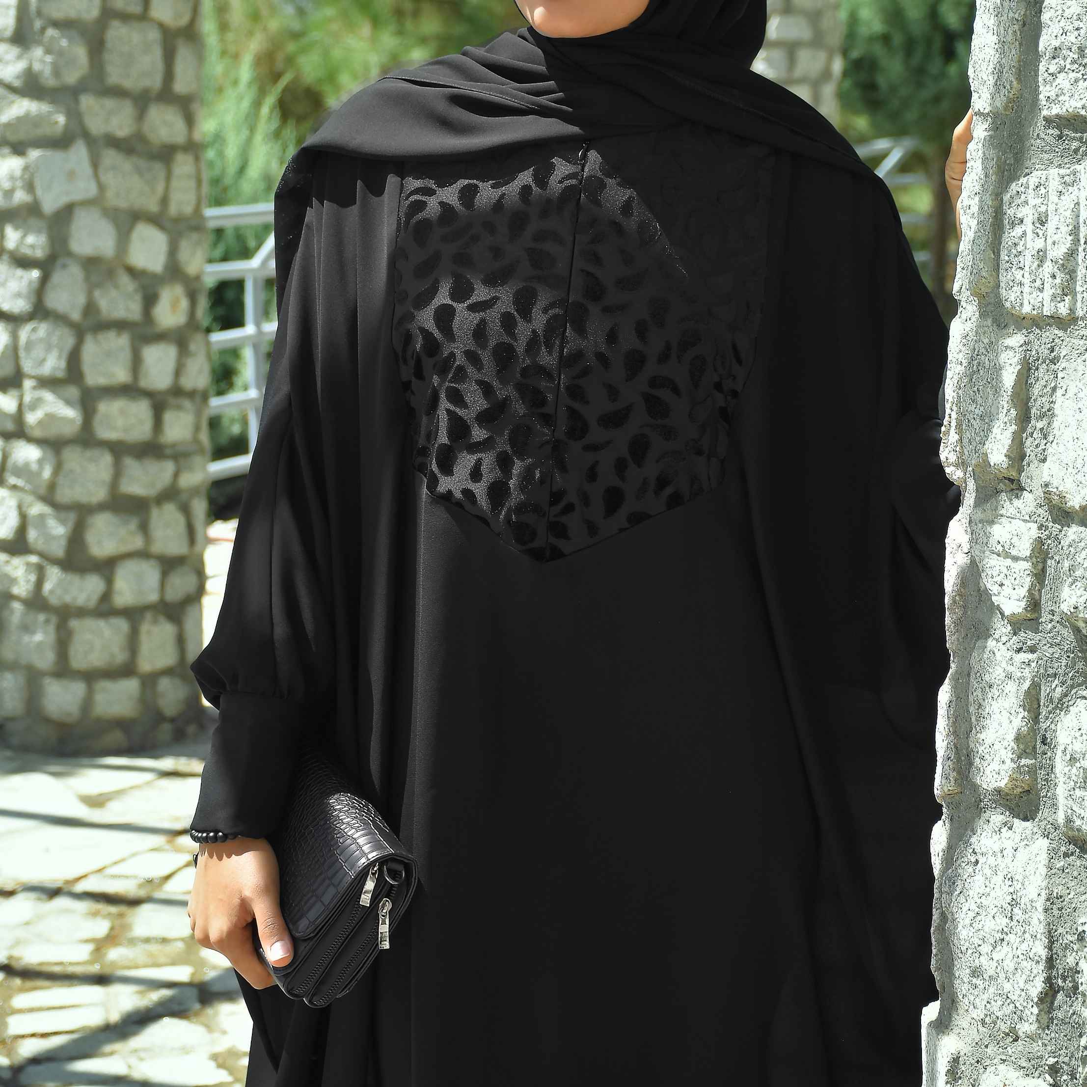 Price and Buy Loose Fit Abaya for Muslim Women in Black - Image 3