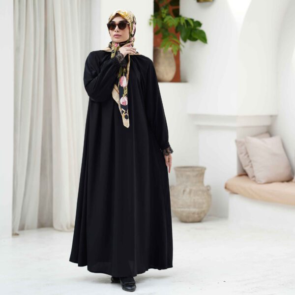 Price and Buy Loose Fit Abaya for Muslim Women with Belt in Black_6900182d22b08.jpeg Price and Buy Loose Fit Abaya for Muslim Women with Belt in Black