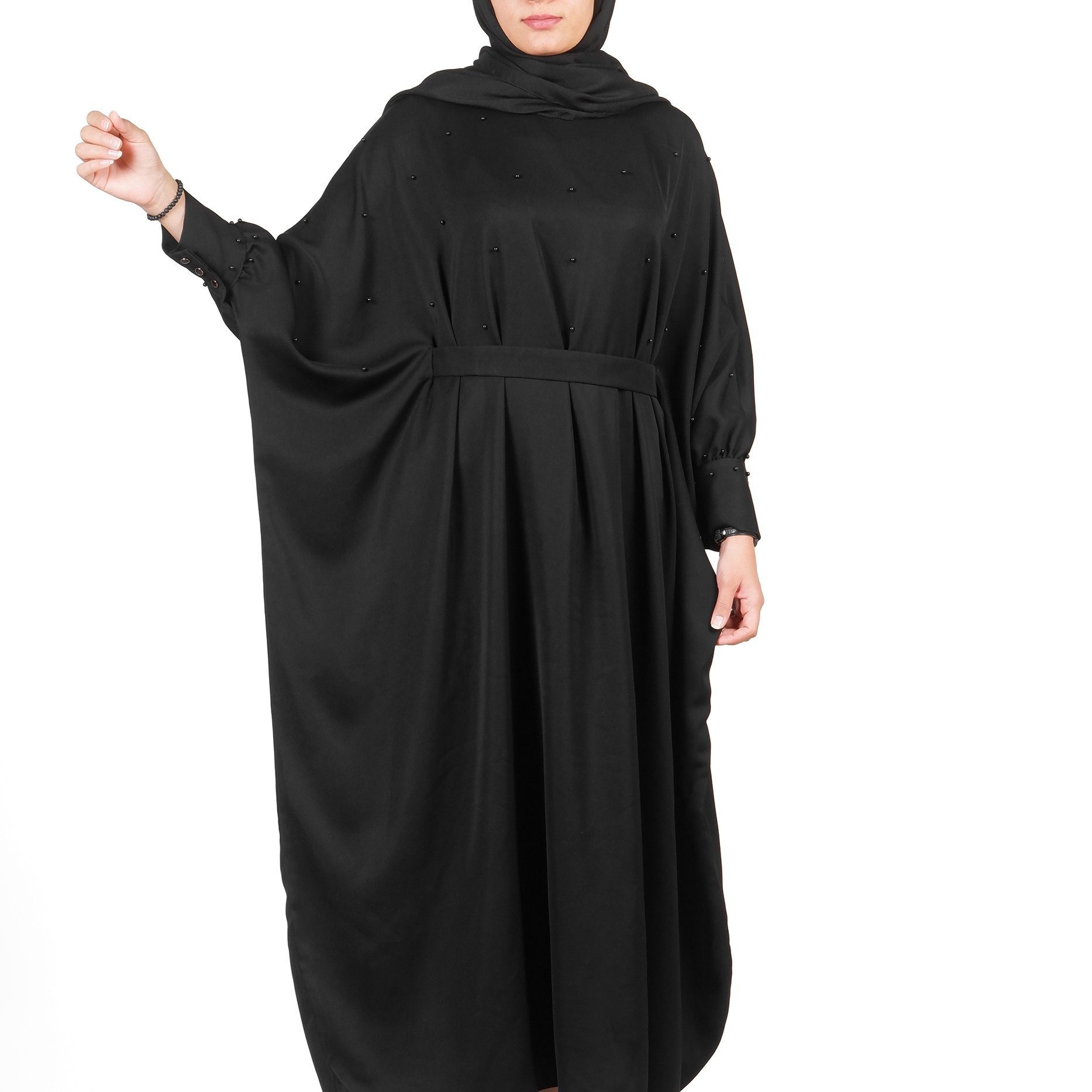 Price and Buy Loose Fit Butterfly Abaya for Muslim Women – Model Pearl - Image 4