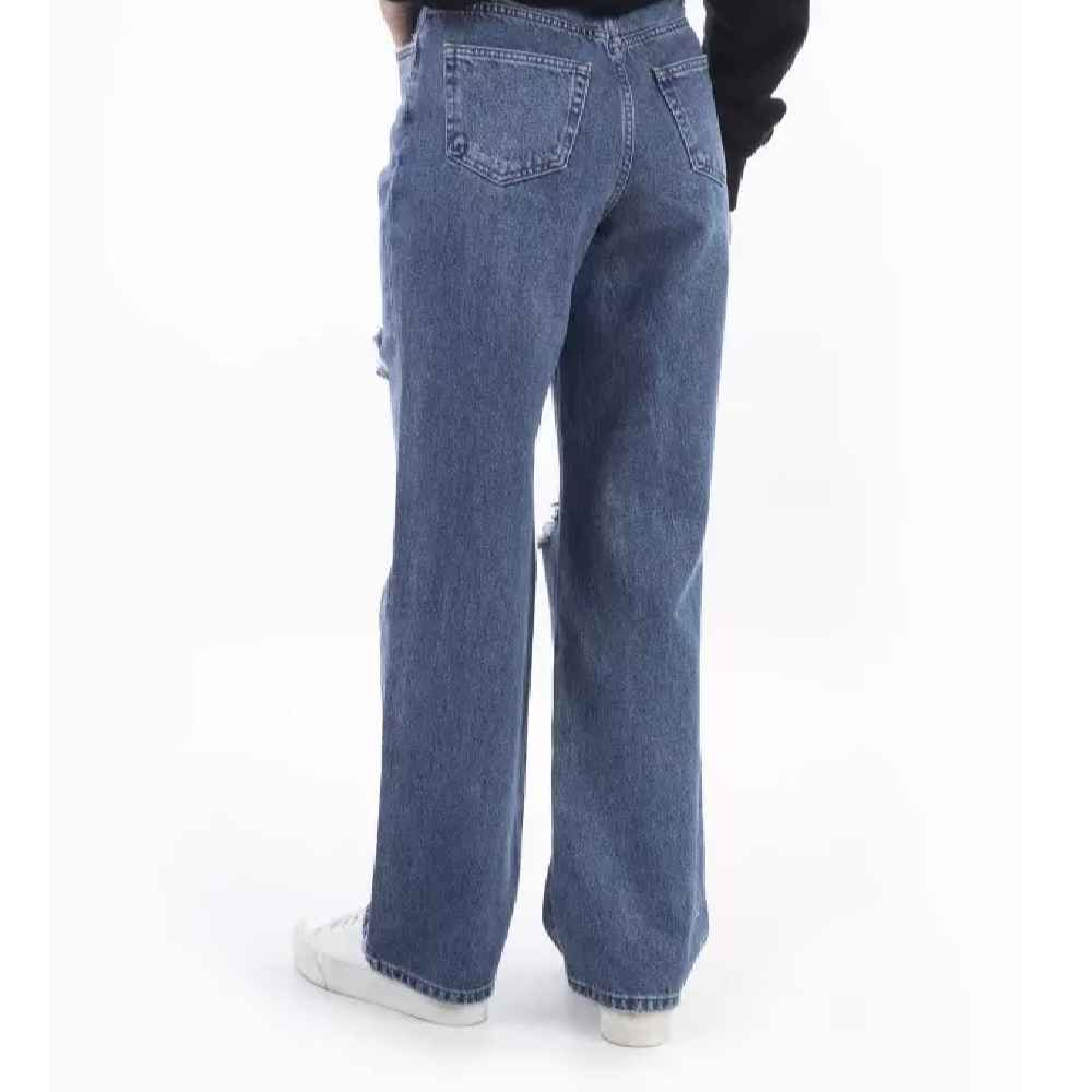 Price and Buy Loose Fit Jeans Relaxed Fit with Ripped Design for Casual Style - Image 3