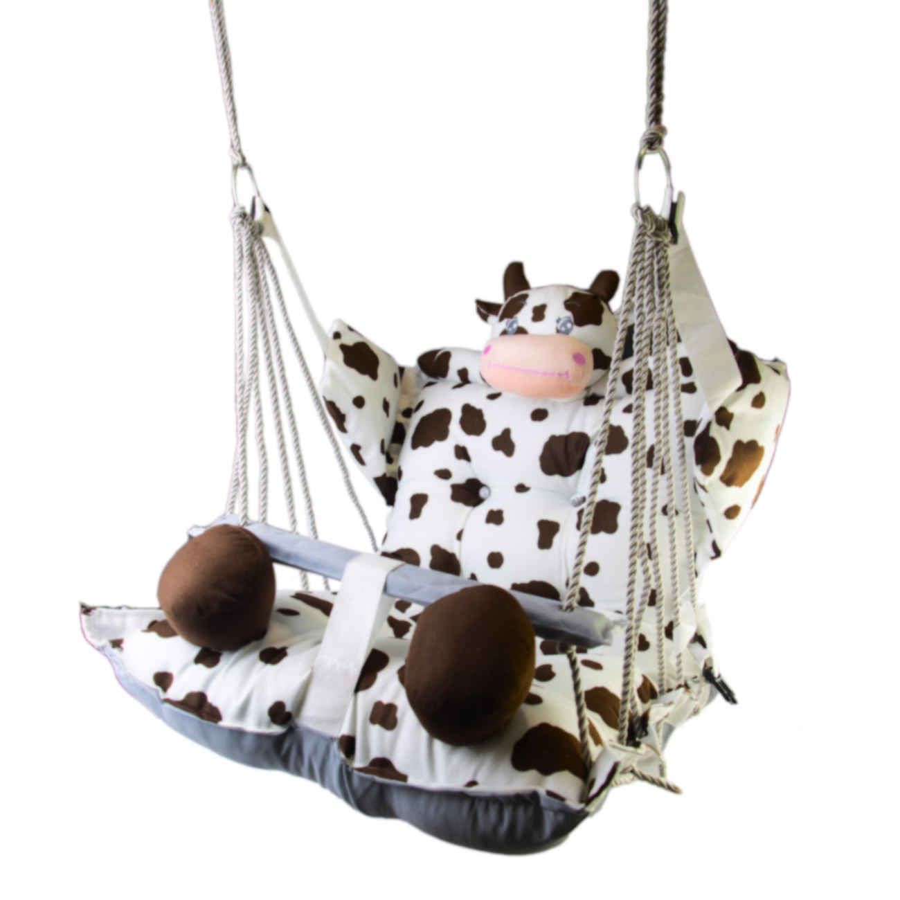 Price and Buy Lovely Cow Pattern Relax Baby and Toddler Swing in White Color – Comfortable and Durable_69038812bd7e0.jpeg Price and Buy Lovely Cow Pattern Relax Baby and Toddler Swing in White Color – Comfortable and Durable - Image 1