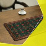 Price and Buy Luxurious Green Velvet Table Runner – Persian Design