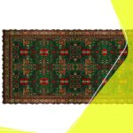 Price and Buy Luxurious Green Velvet Table Runner – Persian Design - Image 3