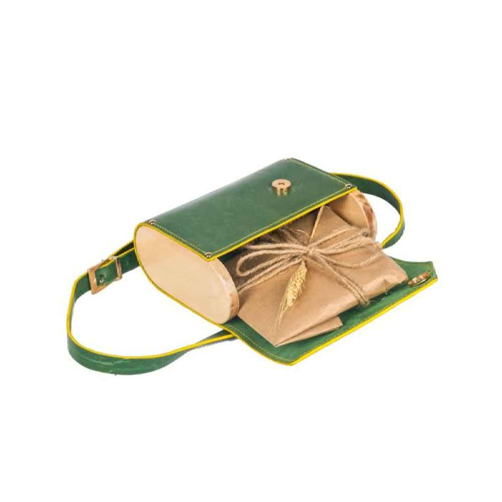 Price and Buy Luxurious Handcrafted Leather Crossbody Shoulder Bag – Olive Edition - Image 3