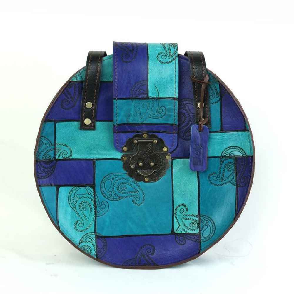 Price and Buy Luxurious Handcrafted Leather Crossbody Shoulder Bag – Round Edition - Image 3