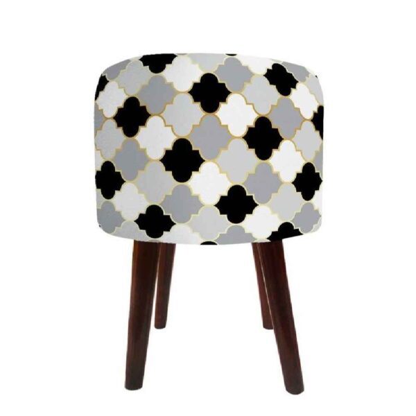 Price and Buy Luxurious Velvet Footstool with Wooden Legs Round Flower_68fcf5e57f891.jpeg Price and Buy Luxurious Velvet Footstool with Wooden Legs Round Flower