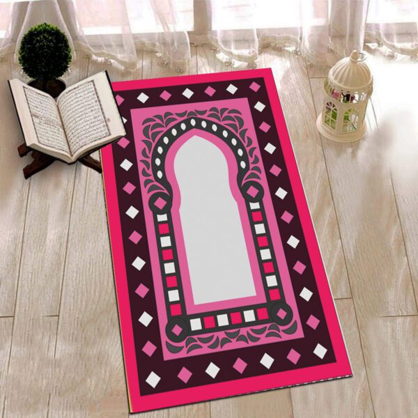 Price and Buy Luxurious Velvet Islamic Prayer Rug – Padded Janamaz Sajadah for Comfort Pink_690106ebb73fe.jpeg Price and Buy Luxurious Velvet Islamic Prayer Rug – Padded Janamaz Sajadah for Comfort Pink