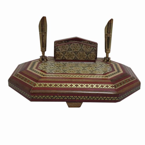 Price and Buy Luxury Desk Holder – Modiriat Pattern, Khatamkari Woodwork_68fbdb5c50f23.jpeg Price and Buy Luxury Desk Holder – Modiriat Pattern, Khatamkari Woodwork