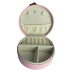 Price and Buy Luxury Faux Leather Jewelry Box with Compartments for Safe Storage in Pink - Image 3