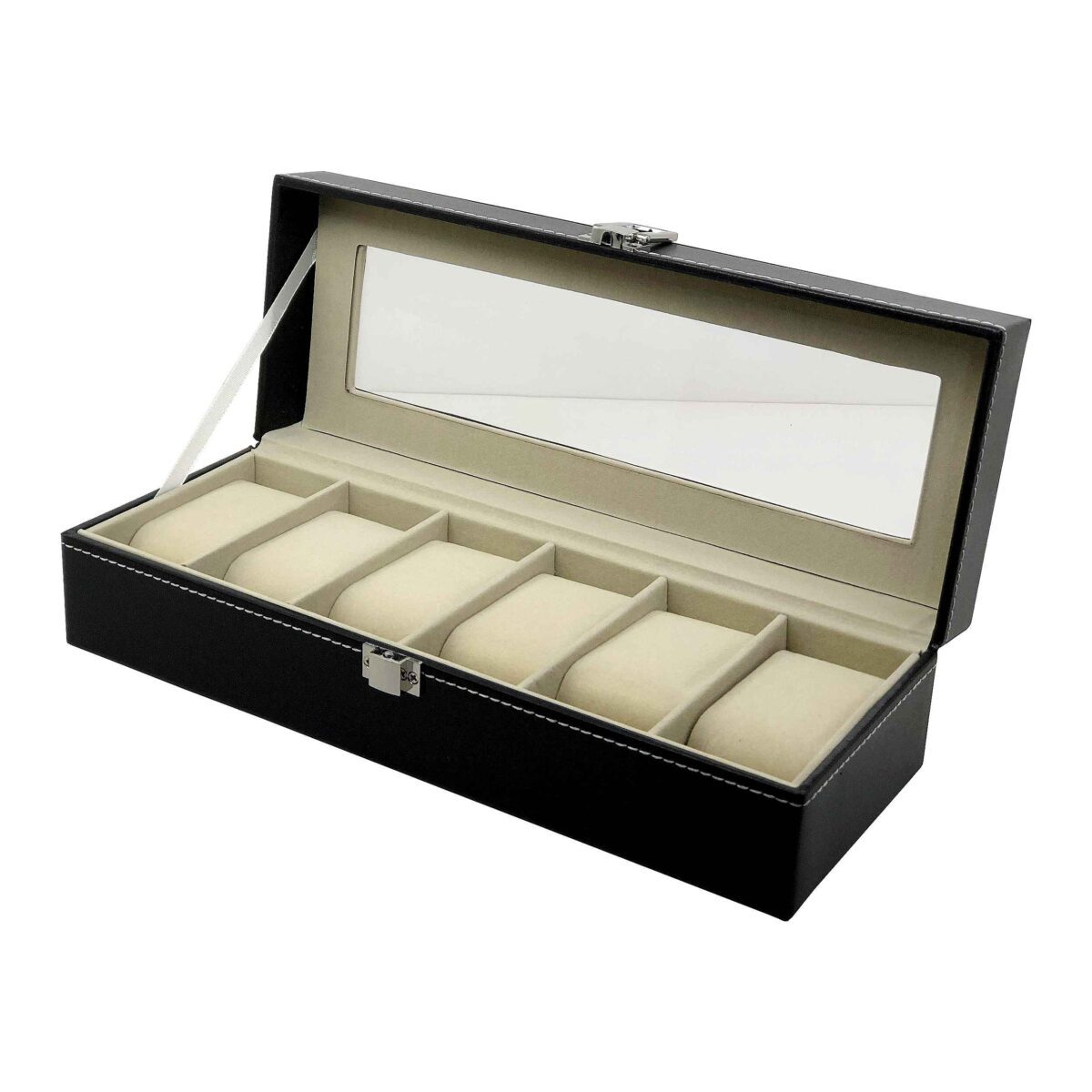 Price and Buy Luxury Leather Watch Box – 5 Slots - Image 3