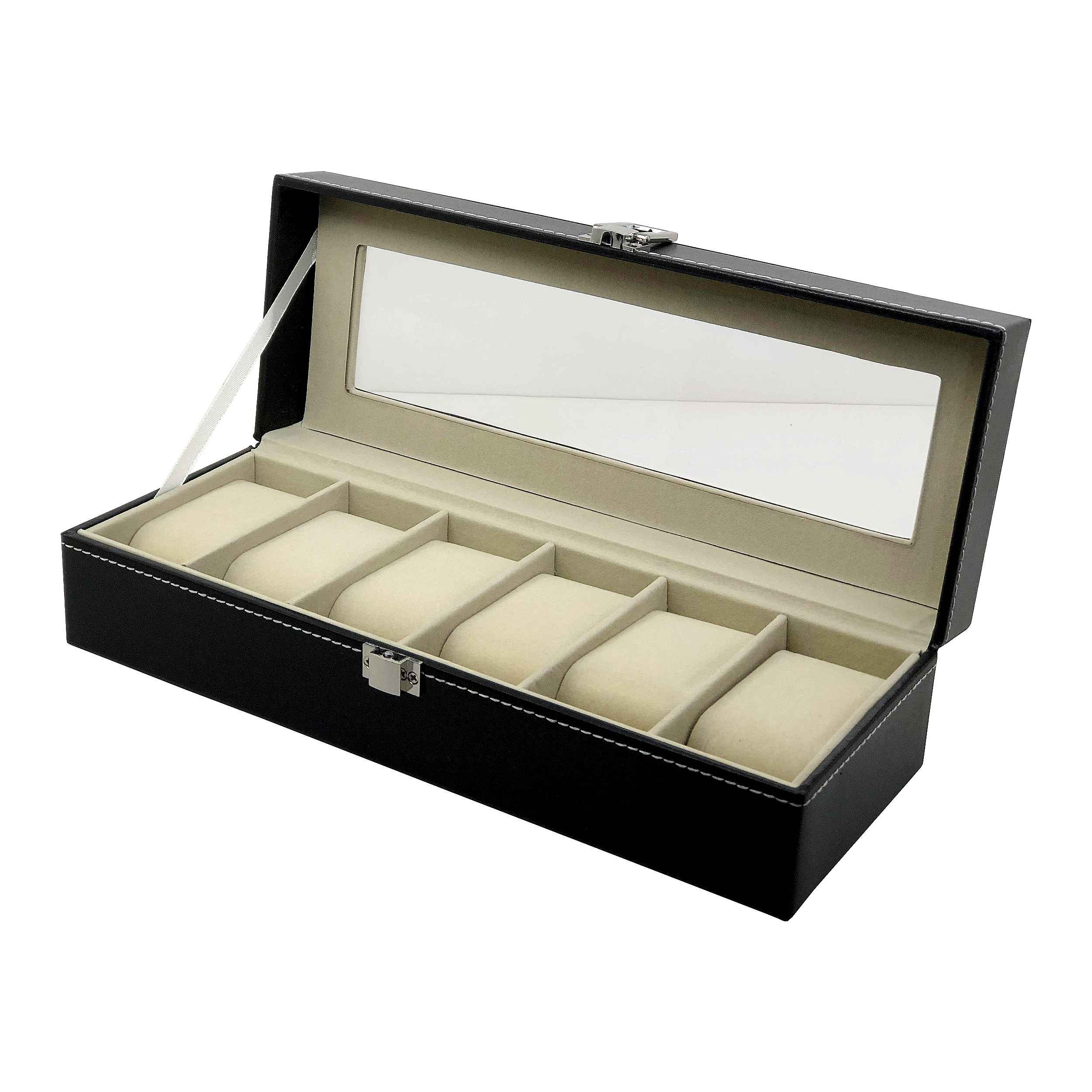 Price and Buy Luxury Leather Watch Box – 5 Slots - Image 3