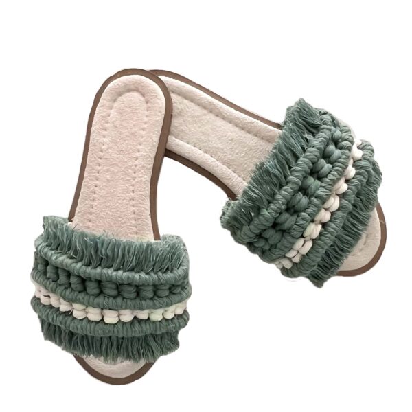 Price and Buy Macrame Boho Chic Flat Slippers for Women Model Handmade_68ffdf24582ee.jpeg Price and Buy Macrame Boho Chic Flat Slippers for Women Model Handmade