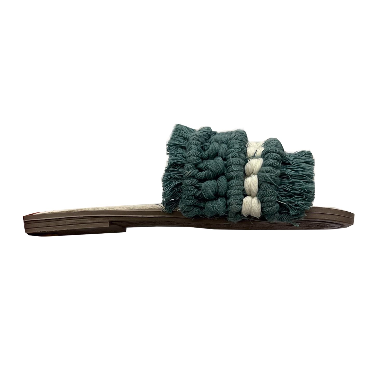 Price and Buy Macrame Boho Chic Flat Slippers for Women Model Handmade - Image 3