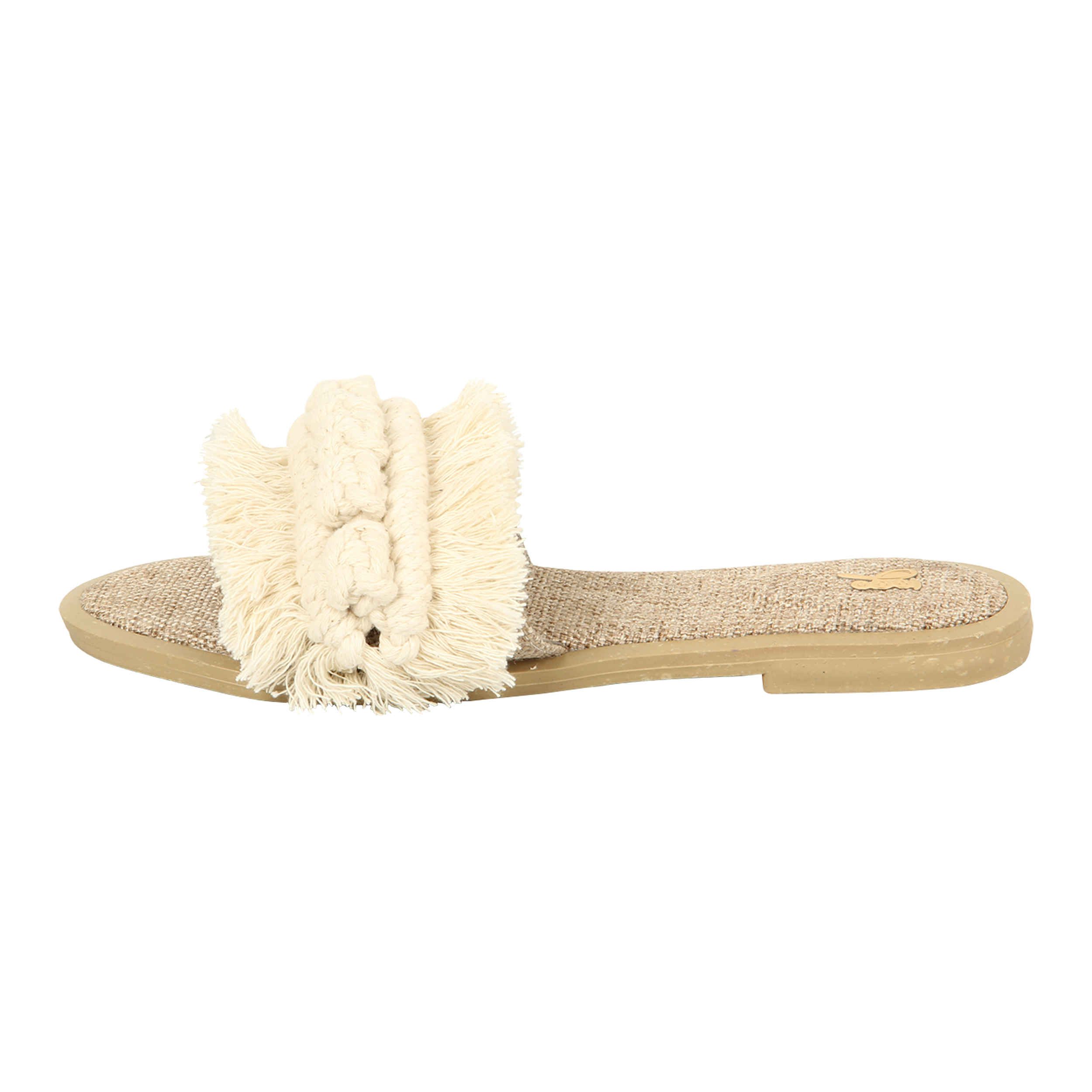 Price and Buy Macrame Boho Chic Flat Slippers for Women