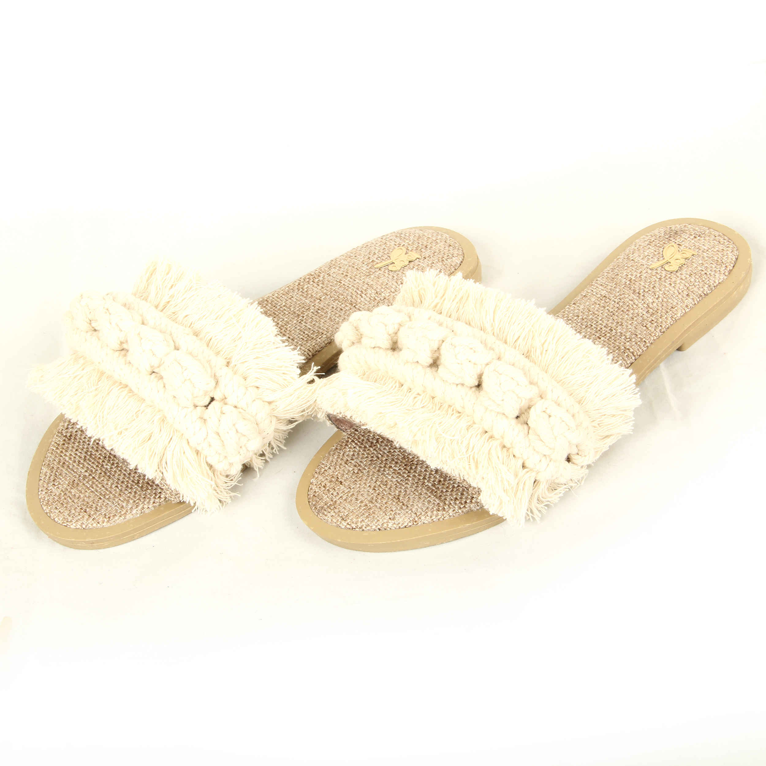 Price and Buy Macrame Boho Chic Flat Slippers for Women - Image 3