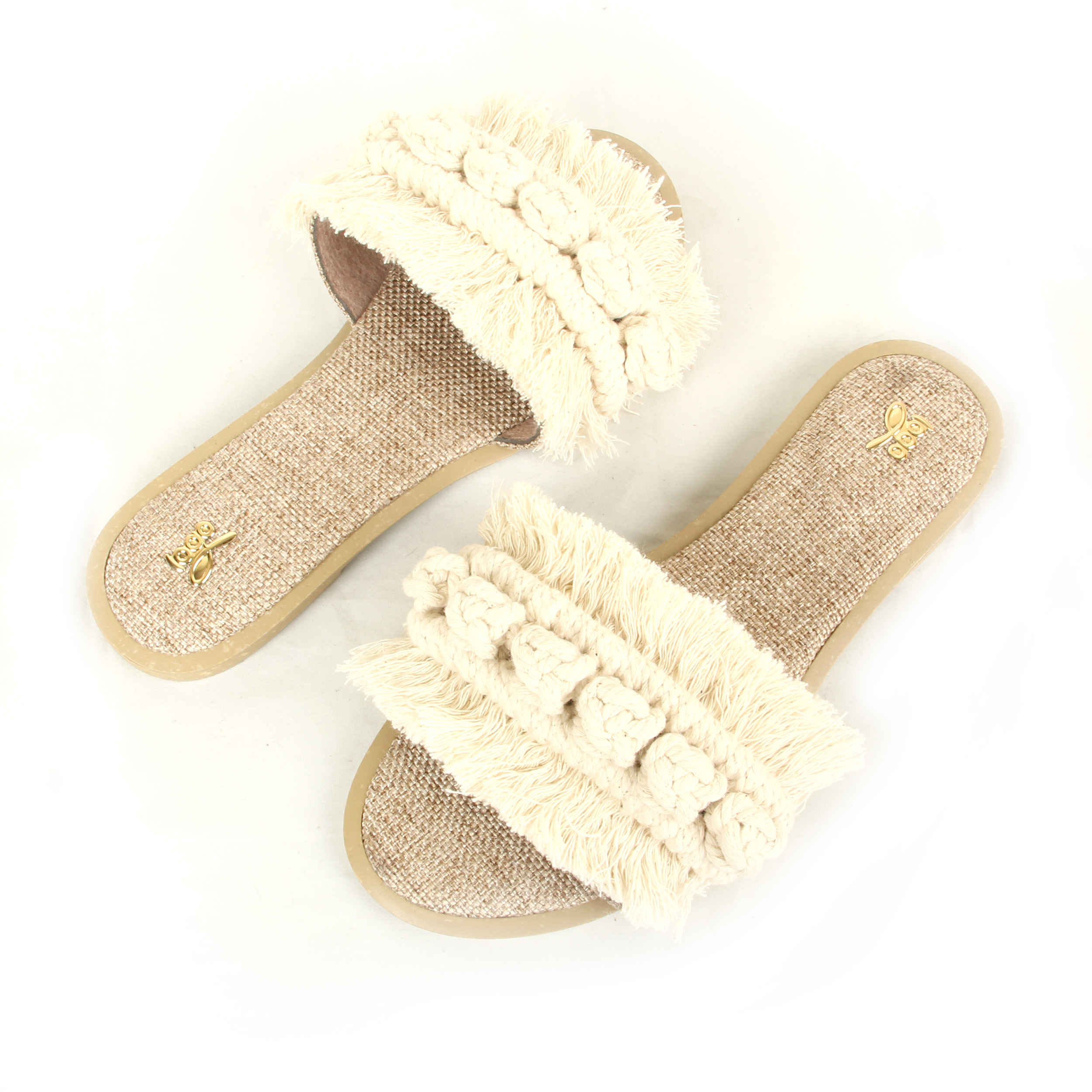 Price and Buy Macrame Boho Chic Flat Slippers for Women - Image 4
