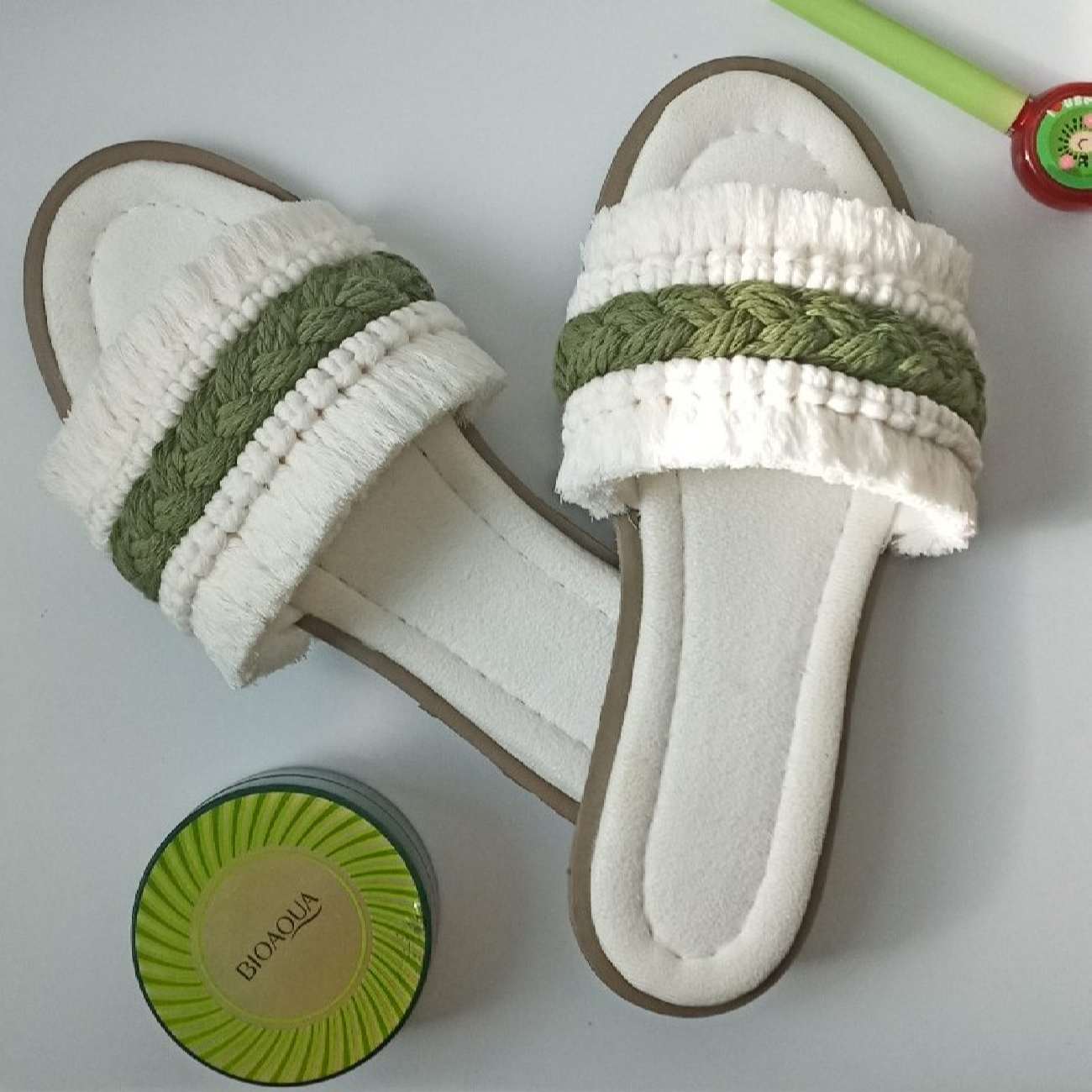 Price and Buy Macrame Boho Chic Slippers for Women Model Bergamot - Image 3