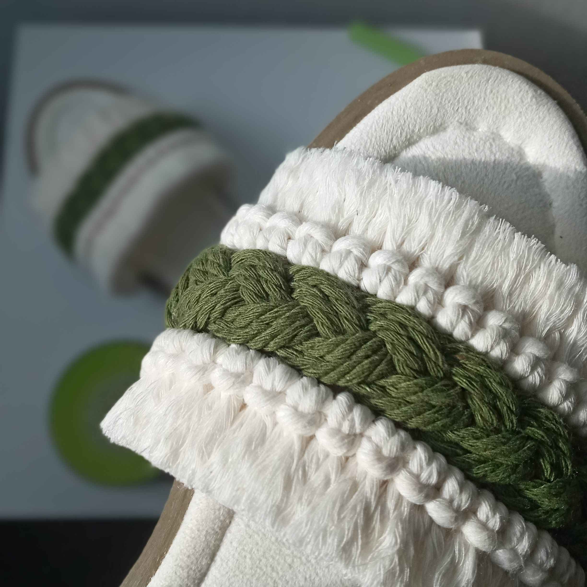 Price and Buy Macrame Boho Chic Slippers for Women Model Bergamot - Image 4