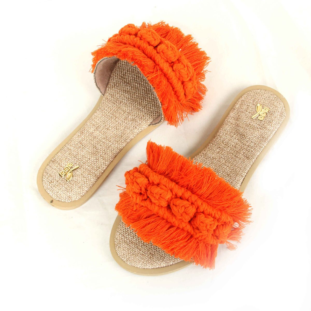 Price and Buy Macrame Boho Chic Slippers for Women with Round Toe - Image 4
