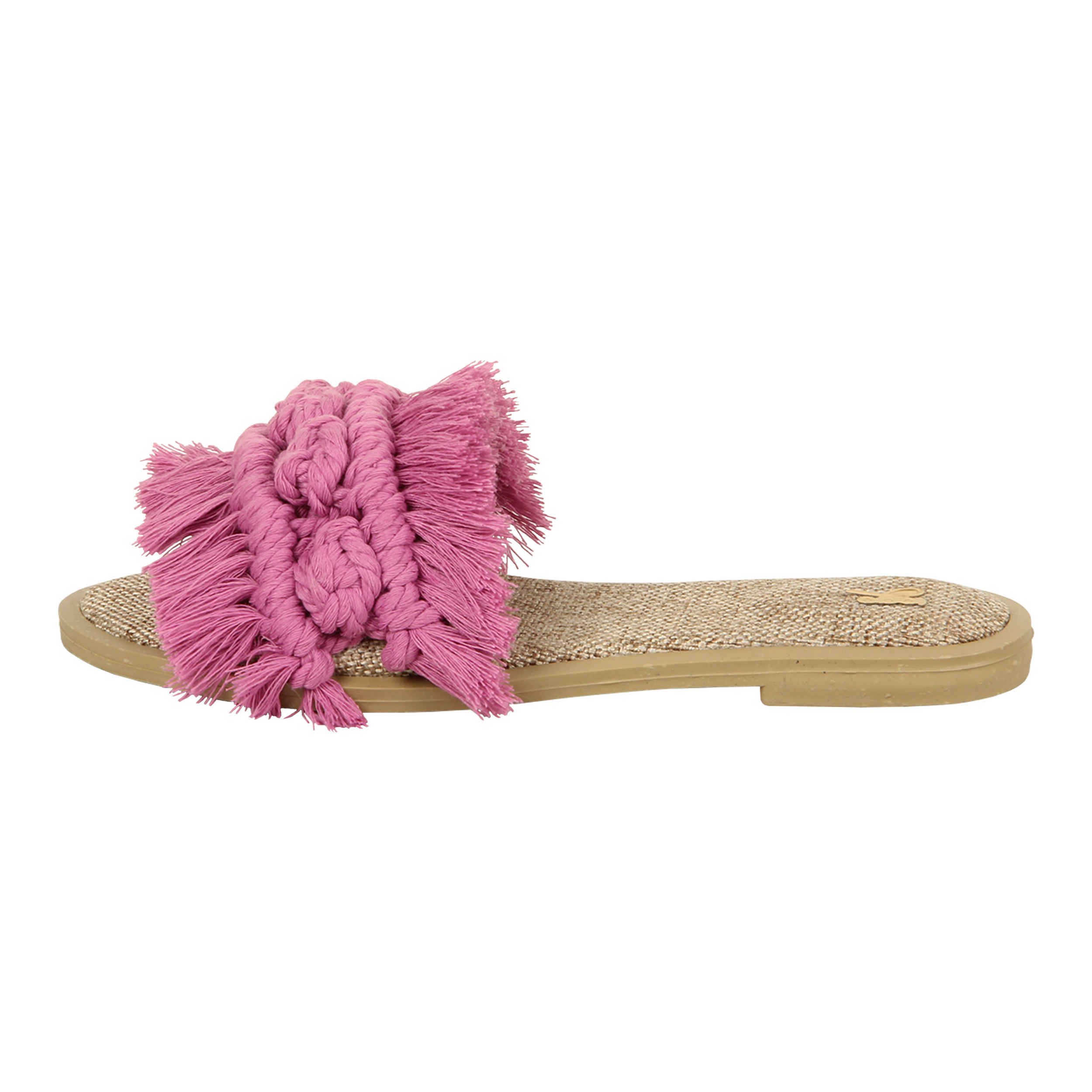 Price and Buy Macrame Boho Chic Slippers for Women with Round Toe