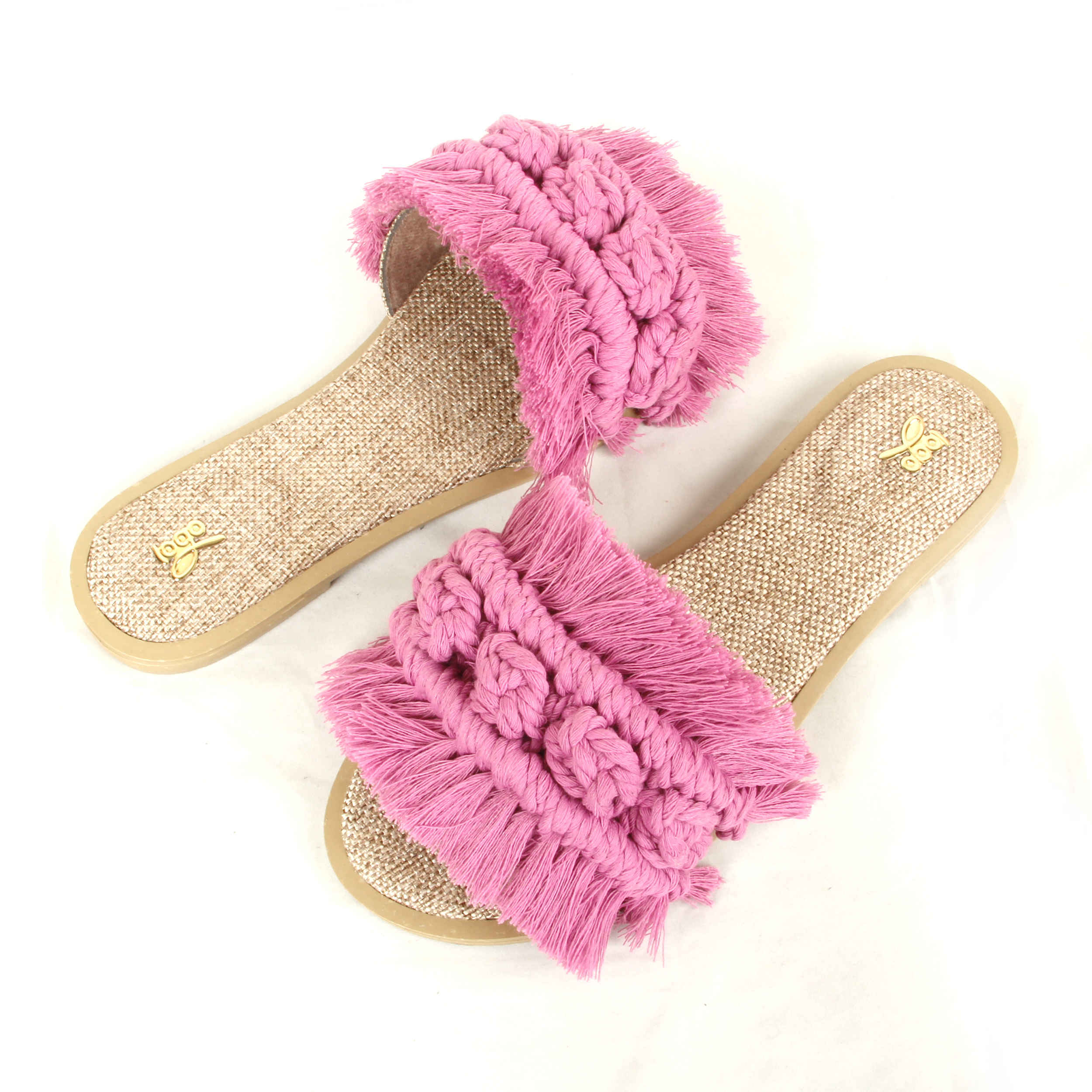 Price and Buy Macrame Boho Chic Slippers for Women with Round Toe - Image 4