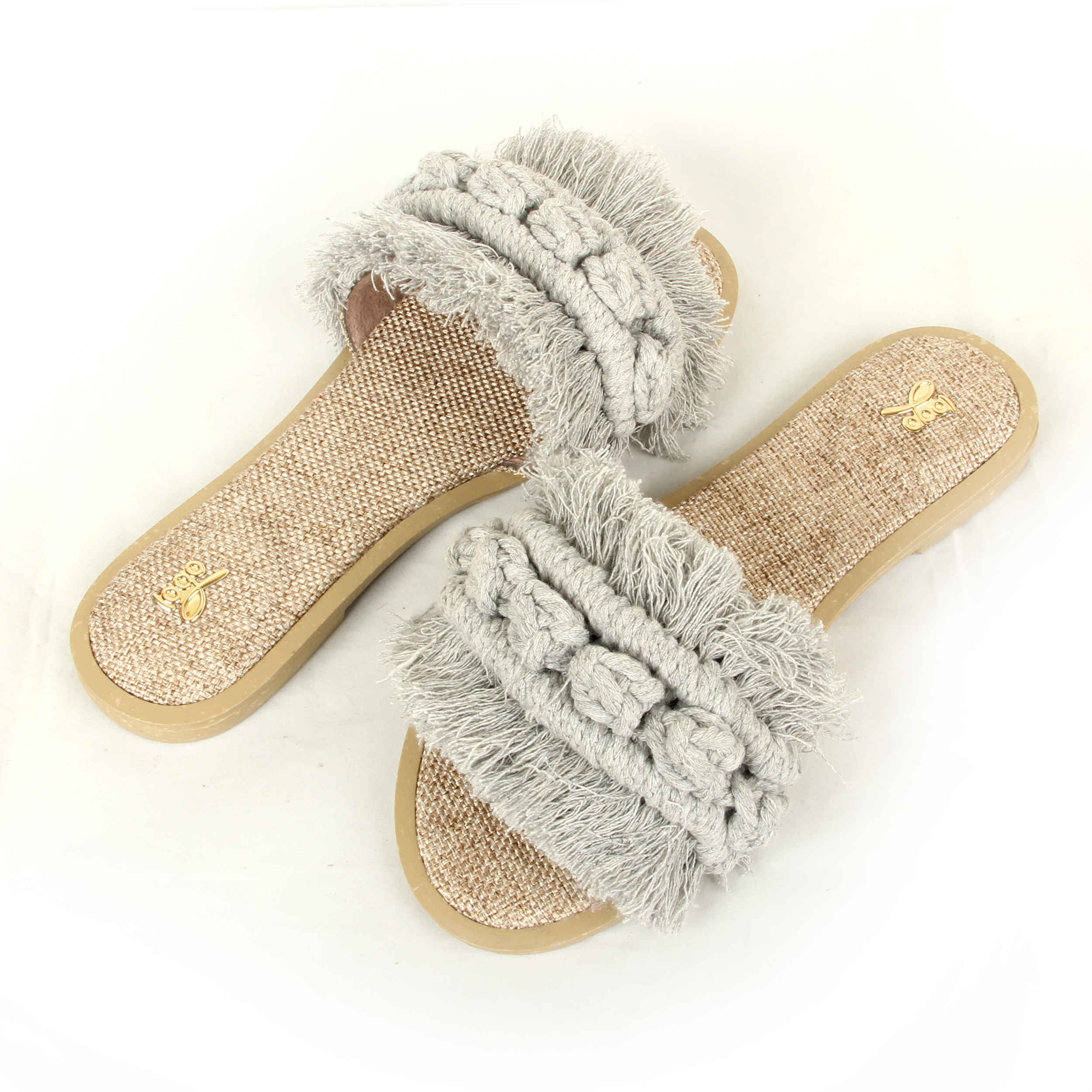Price and Buy Macrame Boho Chic Slippers Handmade for Women - Image 4