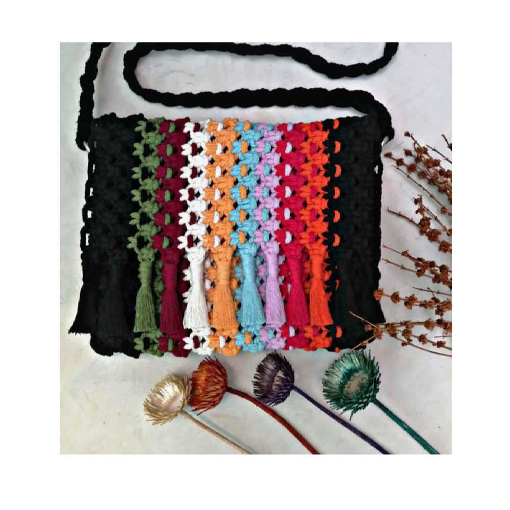 Price and Buy Macrame Crossbody Shoulder Bag Luxurious Handcrafted Negar - Image 3