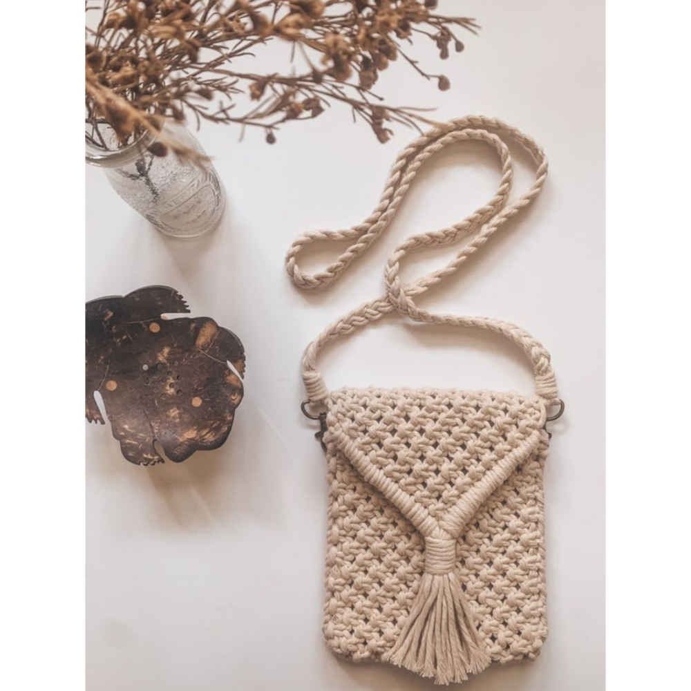 Price and Buy Macrame Crossbody Shoulder Bag Luxurious Handcrafted Rana - Image 3