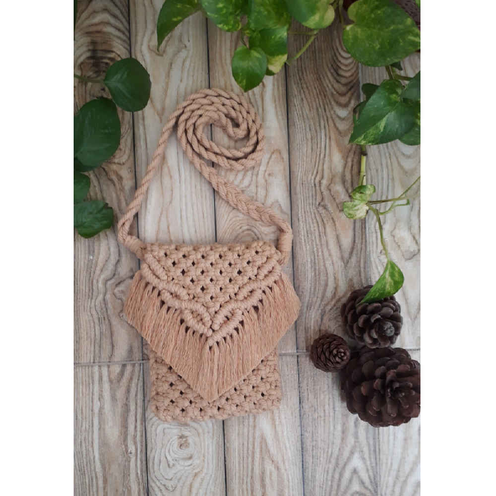 Price and Buy Macrame Crossbody Shoulder Bag Luxurious Handcrafted Sana - Image 6
