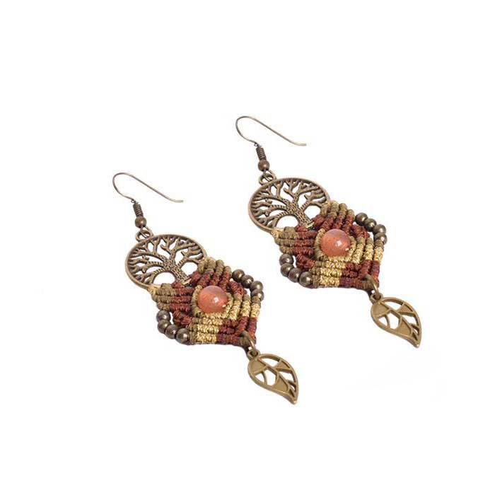 Price and Buy Macrame Earrings Model Tree of Life - Image 3
