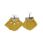 Price and Buy Macrame Hoop Tassel Earrings Model Circle for Women