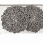 Price and Buy Macrame Placemat Grey Floral Lace Handcrafted Doily