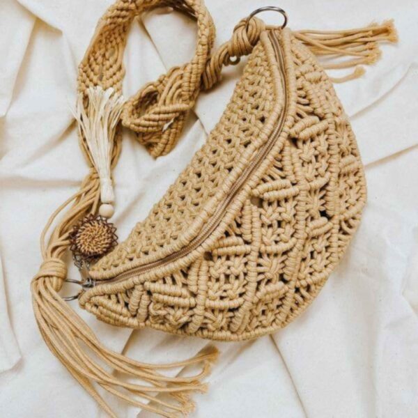 Price and Buy Macramé Shoulder Bag Handwoven Model Waist Pack