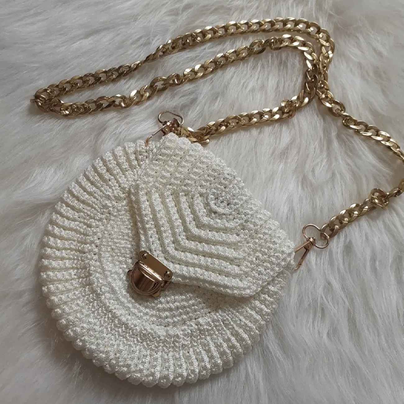 Price and Buy Macrame Sling Bag for Women Handwoven Model Circular