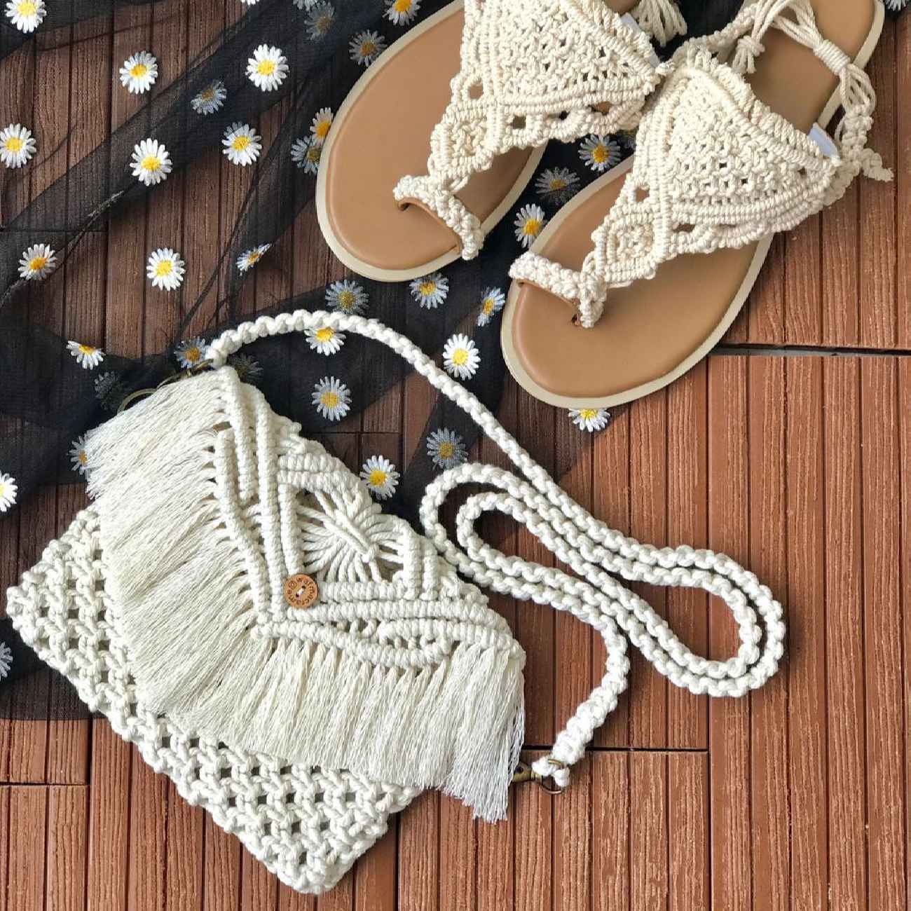 Price and Buy Macrame Sling Bag Handwoven for Women Model Refah - Image 3
