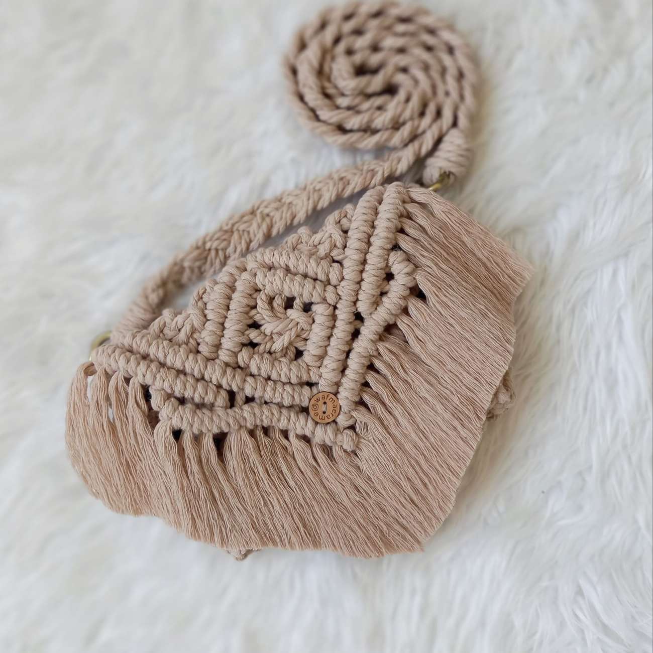 Price and Buy Macrame Sling Bag Handwoven for Women Model Refah - Image 6