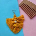 Price and Buy Macrame Tassel Earrings with Leaf Design for Women - Image 4