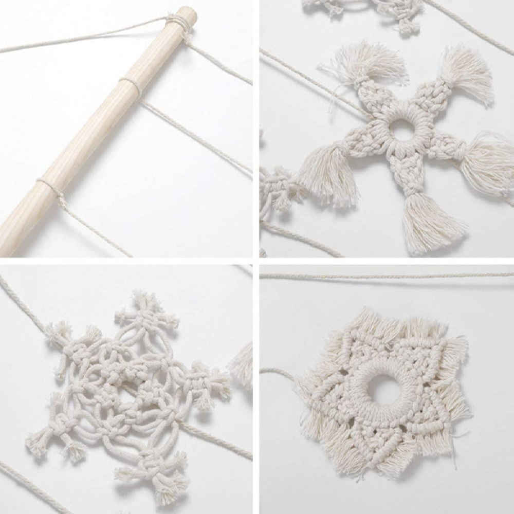 Price and Buy Macrame Wall Hanging Tapestry Art Bohemian Snow - Image 3