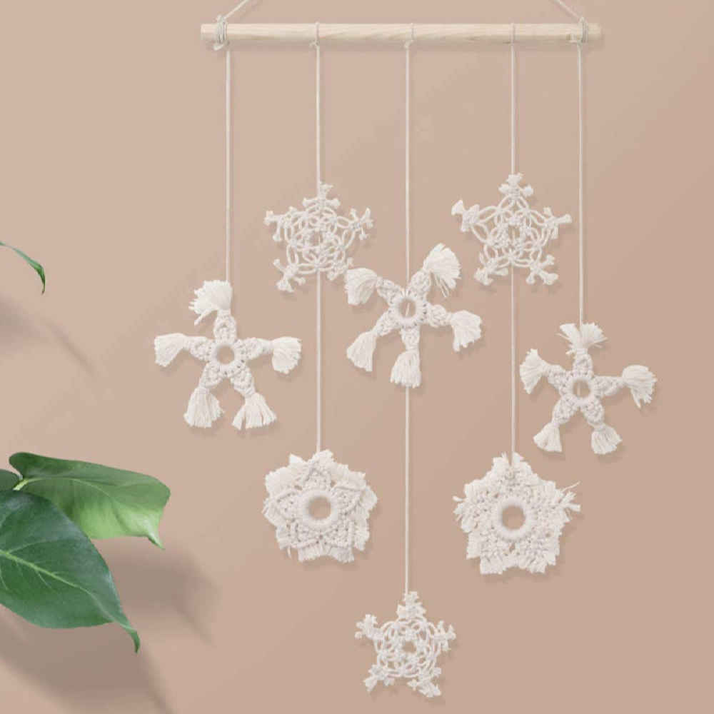 Price and Buy Macrame Wall Hanging Tapestry Art Bohemian Snow - Image 4