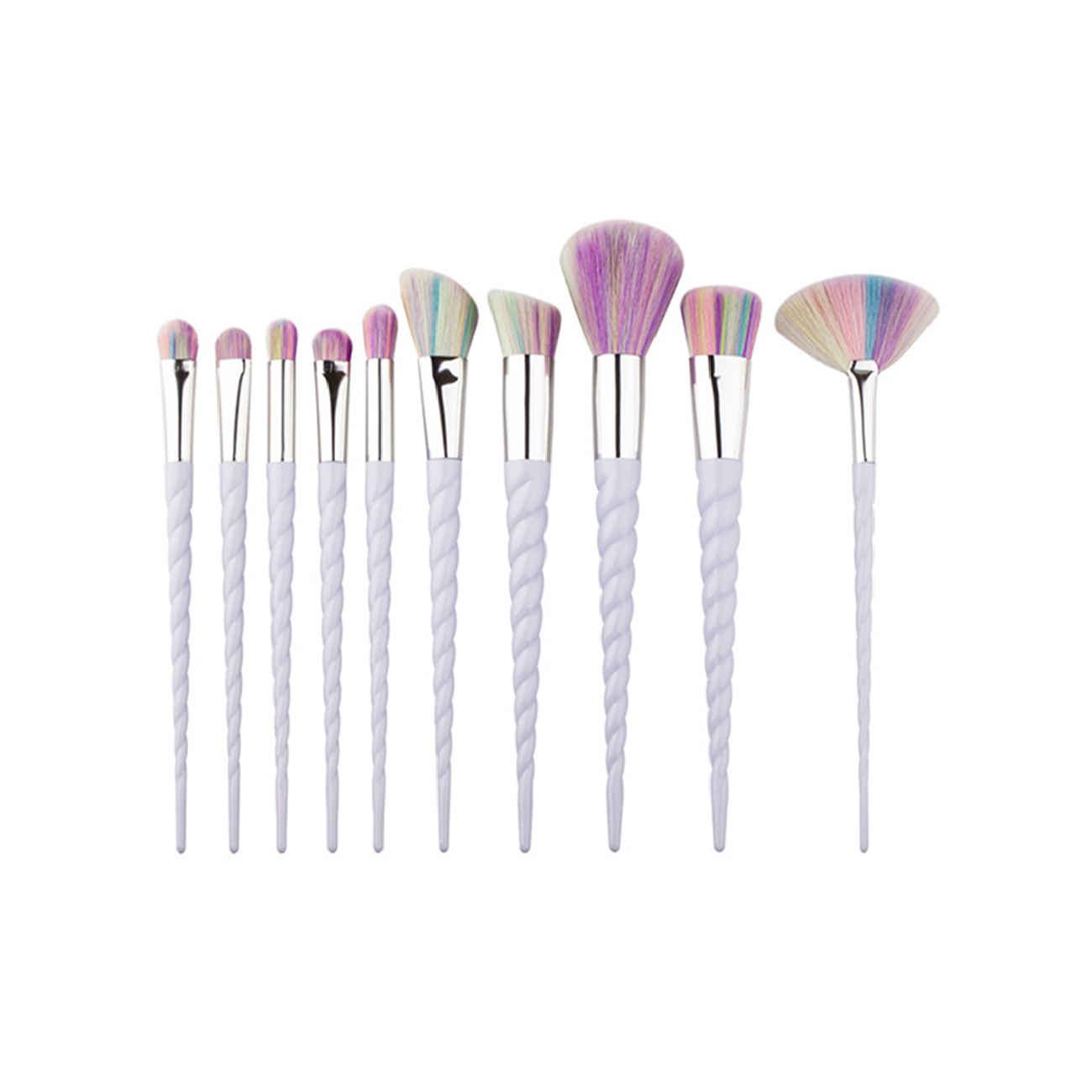 Price and Buy Magical Twist Makeup Brush Set – Rainbow Bristles, 10-Piece