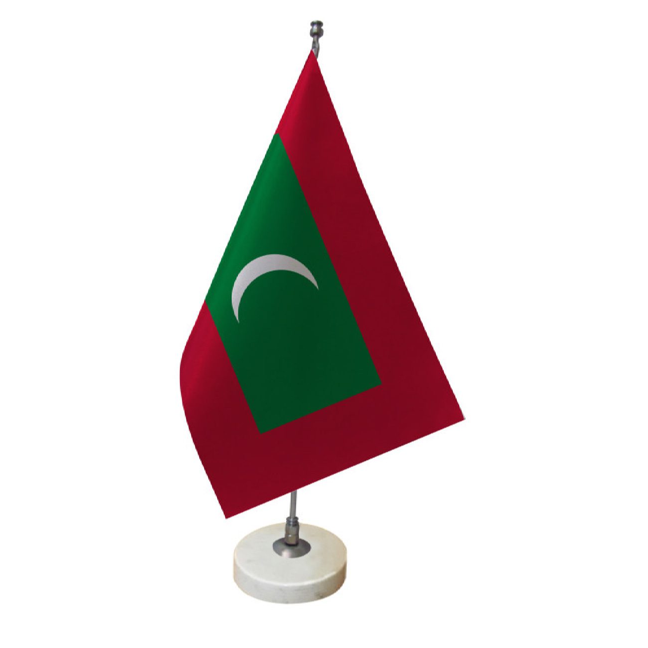 Price and Buy Maldives Table Flag with Stone Base
