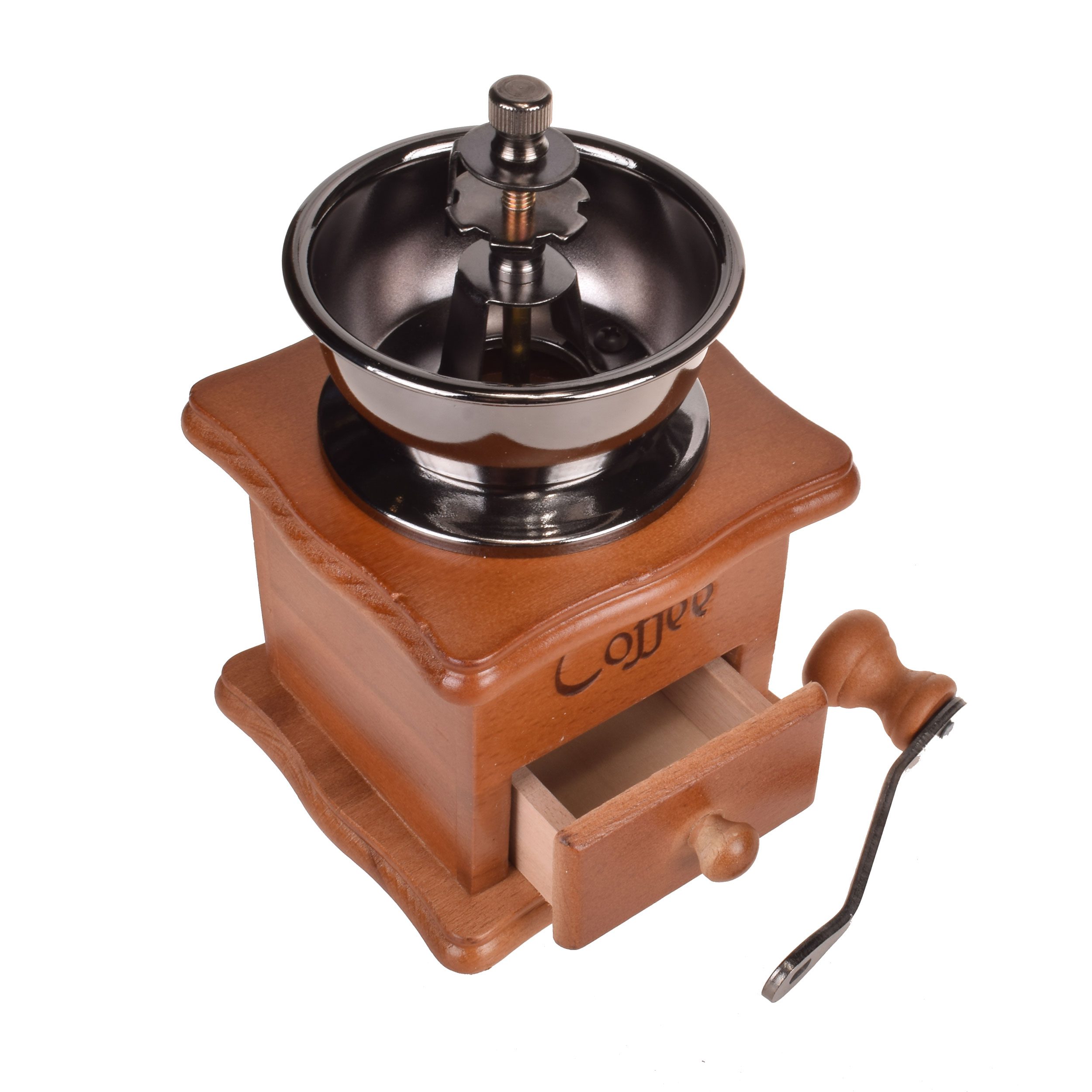 Price and Buy Manual Coffee Grinder with Ceramic Blades – Beech Wood Body, Metal Lever, and Drawer_6903e82118c69.jpeg Price and Buy Manual Coffee Grinder with Ceramic Blades – Beech Wood Body, Metal Lever, and Drawer - Image 9