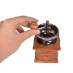 Price and Buy Manual Coffee Grinder with Ceramic Blades – Beech Wood Body, Metal Lever, and Drawer - Image 11