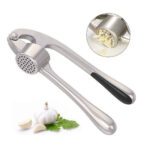 Price and Buy Manual Garlic Press Stainless Steel – Rust-Resistant and Dishwasher Safe - Image 3