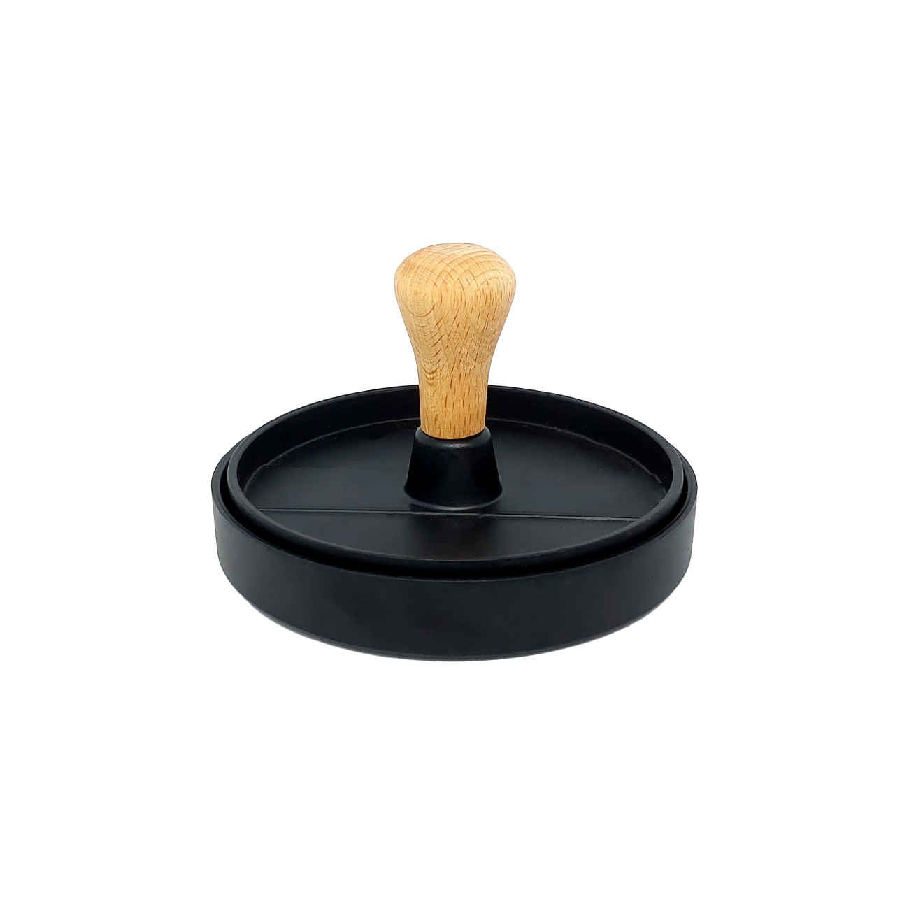 Price and Buy Manual Metal Shami Kebab & Burger Press – in Wood-Handle | Black_69019997c9bff.jpeg Price and Buy Manual Metal Shami Kebab & Burger Press – in Wood-Handle | Black - Image 1