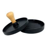 Price and Buy Manual Metal Shami Kebab & Burger Press – in Wood-Handle | Black - Image 3