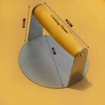 Price and Buy Manual Shami Kebab and Burger Press – Stainless steel with Wood-Handle - Image 3