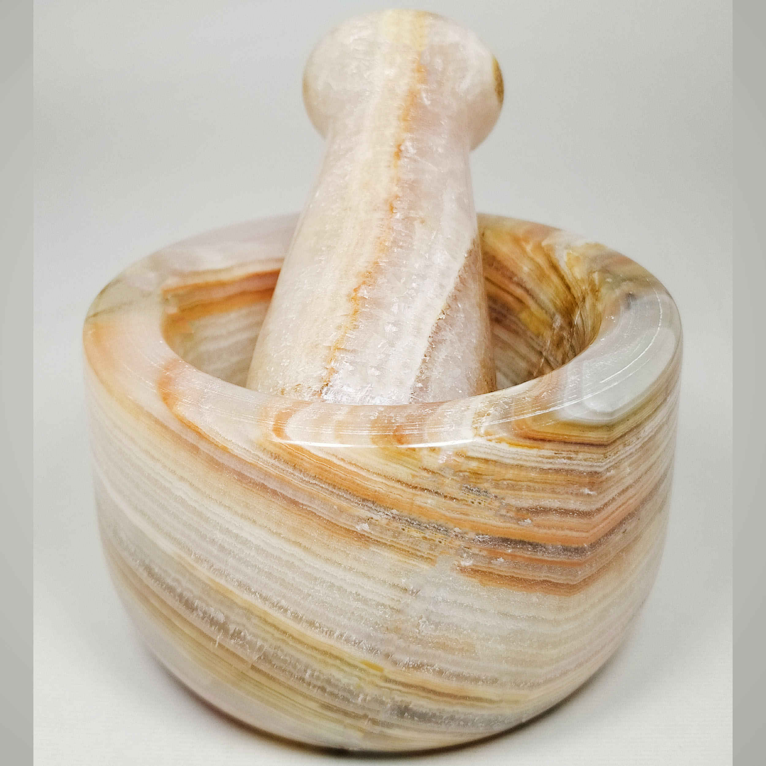 Price and Buy Marble Mortar and Pestle Set Handcrafted for Saffron & Spice Grinding - Image 3